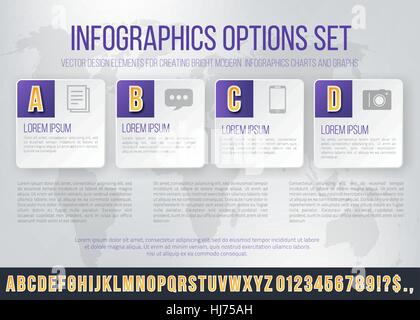 Infografiken Schriftsatz Stock Vektor