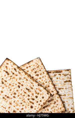 Jüdischen Matza auf Pessach Stockfoto