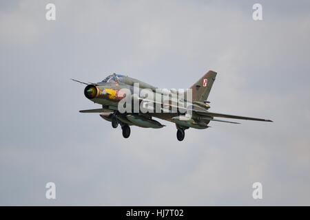 Polnische Luftwaffe Suchoi SU-22 Stockfoto