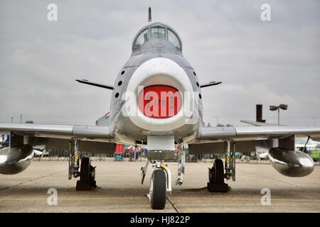 Nordamerikanische F-86 Sabre Stockfoto