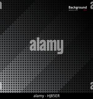 Graue gepunktete Muster. Abstrakt punktiert Metall Hintergrunddesign. Stock Vektor