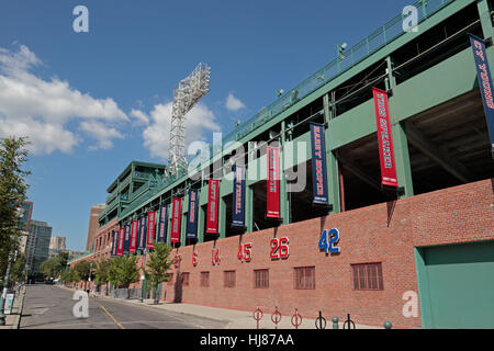Fenway Park, Heimat der Boston Red Sox, Boston, MA, Vereinigte Staaten von Amerika. Stockfoto