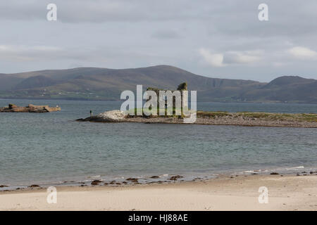 Ballinskelligs Schloss Ballinskelligs in County Kerry, Irland. Stockfoto