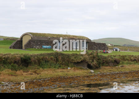 Die Skellig Erfahrung Besucherzentrum auf Valentia Island in County Kerry, Irland. Stockfoto