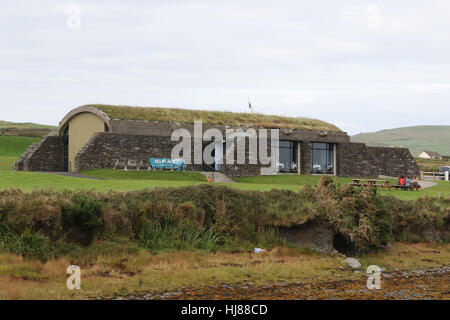 Die Skellig Erfahrung Besucherzentrum auf Valentia Island in County Kerry, Irland. Stockfoto