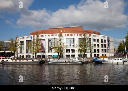 De Nationale Oper, niederländische National Opera, Opera, Amstel Kanal, Amsterdam, Holland, Niederlande Stockfoto