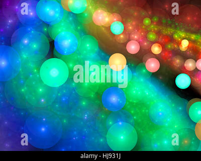 Chaos Bubbles - abstrakt Digital erzeugte Bild Stockfoto