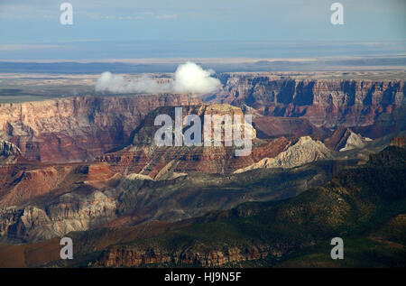 Schlucht, Arizona, Naturwunder, Gewitterwolken, blau, groß, groß, enorm, Stockfoto