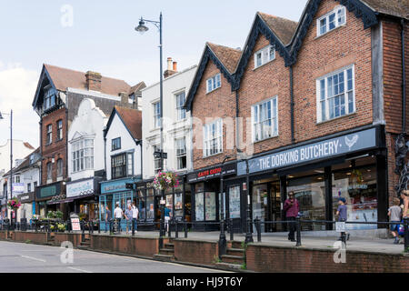 High Street, Dorking, Surrey, England, Vereinigtes Königreich Stockfoto