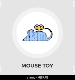 Maus Spielzeug Symbol Vektor. Flach-Symbol auf dem weißen Hintergrund isoliert. Editierbare EPS-Datei. Vektor-Illustration. Stock Vektor