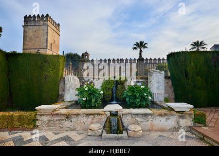 Alcazar der katholischen Könige, Córdoba, Andalusien, Spanien, Europa Stockfoto