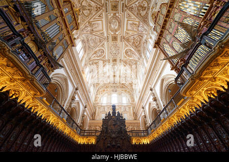 Moschee-Kathedrale, innen Aussicht, Córdoba, Andalusien, Spanien, Europa Stockfoto