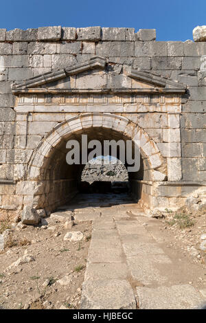 Antike Stadt Letoon in Mugla, Türkei Stockfoto