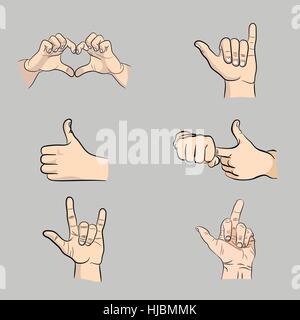 Hände-Symbol Stock Vektor