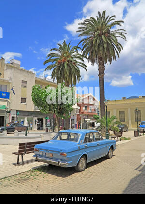 Ford Auto in der Stadt Argostoli, Kefalonia, Griechenland. Stockfoto