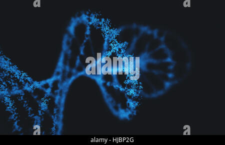 Desoxyribonukleinsäure (DNA), Molekül, das die genetischen Anweisungen von Entwicklung, Funktionsweise und Reproduktion aller lebenden Organismen trägt ein Stockfoto