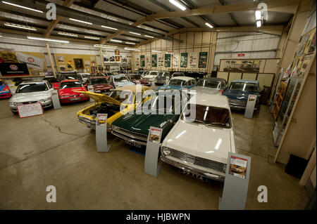 Oldtimer Vauxhall Heritage-Kollektion gehalten in der Auto-Hersteller-Fabrik in Luton, England Stockfoto