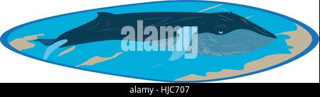 Isolierte farbigen Surfbrett Stock Vektor