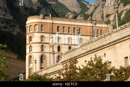 Montserrat-Kloster, Abby Santa Maria, königliche Basilika, Spanien, Europa Stockfoto