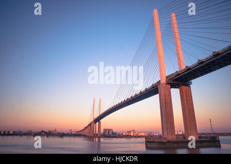 Dartford Crossing, Queen Elizabeth Brücke Stockfoto