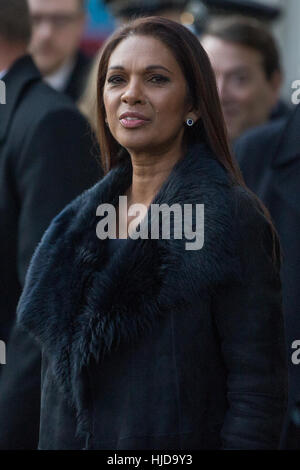 London, UK. 24. Januar 2017. Gina Miller kommt für die Artikel 50 Urteil des Obersten Gerichtshofs. Bildnachweis: Mark Kerrison/Alamy Live-Nachrichten Stockfoto