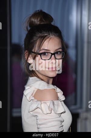New York, USA. 24. Januar 2017. Nickelodeon Spiel Shakers Star Madisyn Shipman besucht Empire State Building in New York. Bildnachweis: Derek Sturm/Everett Collection/Alamy Live-Nachrichten Stockfoto