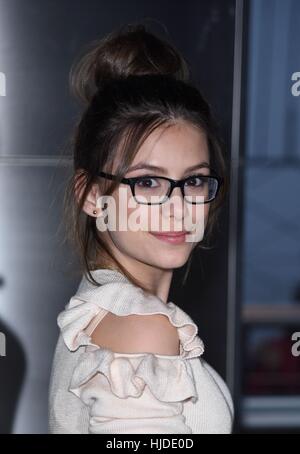 New York, USA. 24. Januar 2017. Nickelodeon Spiel Shakers Star Madisyn Shipman besucht Empire State Building in New York. Bildnachweis: Derek Sturm/Everett Collection/Alamy Live-Nachrichten Stockfoto