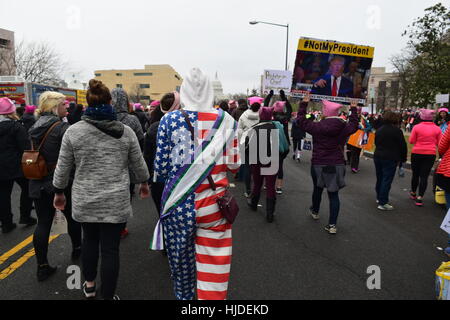 Washington, USA. 21. Januar 2017. Frauen März in Washington. Bildnachweis: Cristina Sanchez/Alamy Live-Nachrichten Stockfoto