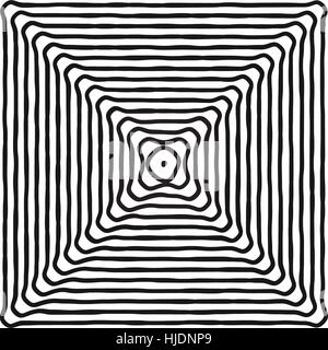 Hypnotische faszinierende abstrakte Image.Vector Illustration. Stock Vektor