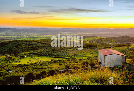 Schöne Landschaft in Alburquerque, Extremadura, Badajoz Stockfoto