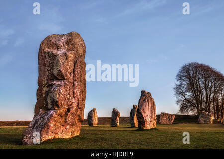 Avebury Ringe Stein Kreis, Wiltshire, England, UK Stockfoto