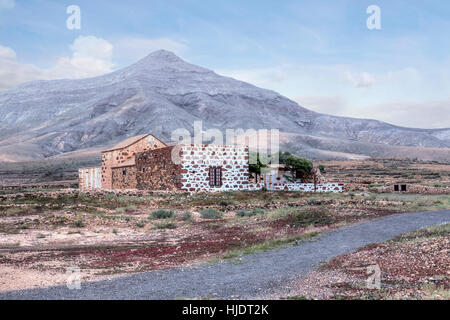 traditionelles Bauernhaus in Tefia, Fuerteventura, Kanarische Inseln, Spanien Stockfoto