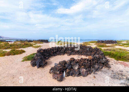 Orzola, Haria, Lanzarote, Kanarische Inseln, Spanien Stockfoto