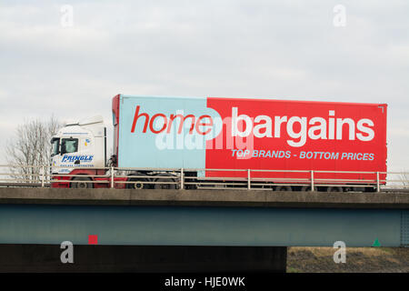 Home Schnäppchen speichern LKW in Schottland, Großbritannien Stockfoto