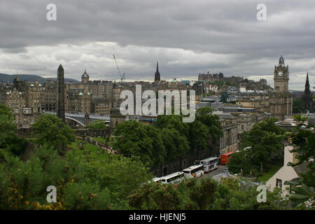 Architektur und Natur Parks in Edinburgh, Scotland, UK Stockfoto