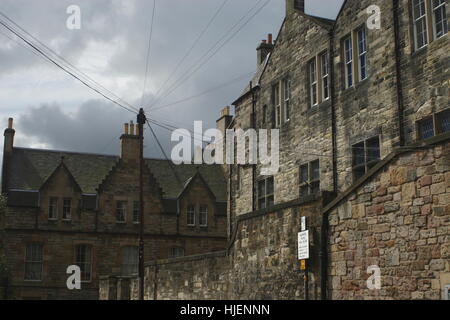 Architektur und Natur Parks in Edinburgh, Scotland, UK Stockfoto