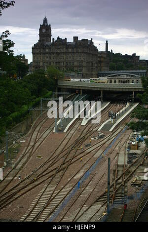 Architektur und Natur Parks in Edinburgh, Scotland, UK Stockfoto