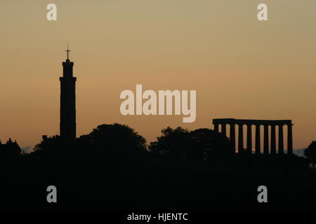 Architektur und Natur Parks in Edinburgh, Scotland, UK Stockfoto