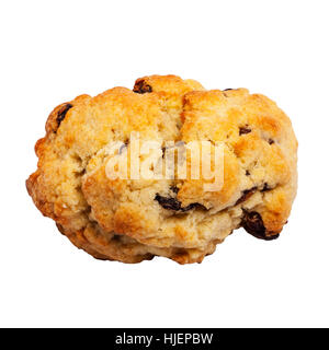 Eine hausgemachte Rock-Kuchen auf weißem Hintergrund Stockfoto