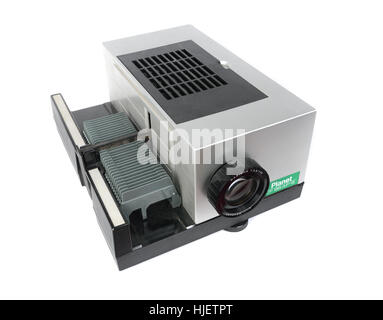 Planeten CF 66 AF-S Mittelformat-Dia Projektor Ausschnitt isoliert auf weißem Hintergrund Stockfoto