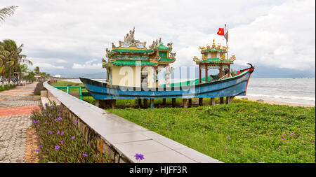 Fischer Tempel, der Fischer die Gelegenheit geben, Fragen, für eine gute Ernte & Schutz für die Reise. Stockfoto