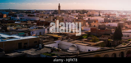 Ansicht der Stadt von El Jem, Tunesien. Stockfoto