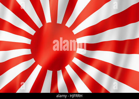 Marine, Flagge, Japanisch, Japan, marine, Marine, Schifffahrt, Armee, Krieg, Illustration, Stockfoto