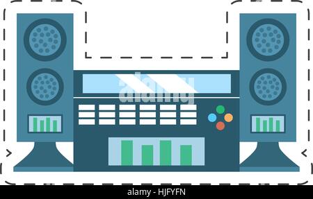Home-Theater-Kino Musik Vektor Illustration Eps 10 Stock Vektor