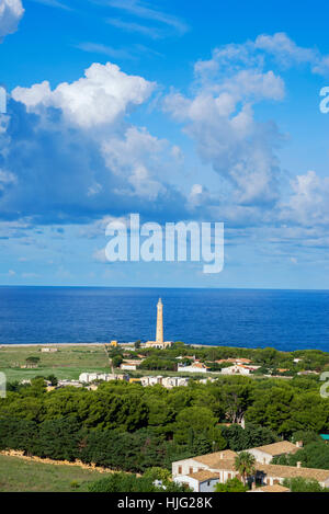 Leuchtturm, San Vito Lo Capo, Sizilien, Italien Stockfoto