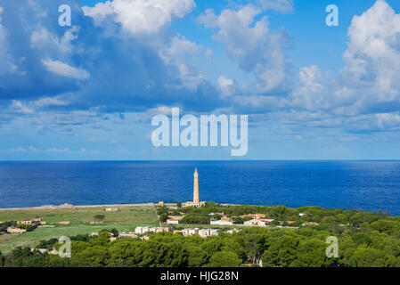 Leuchtturm, San Vito Lo Capo, Sizilien, Italien Stockfoto