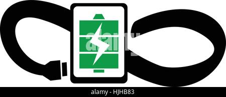 Bolt Strom Center Infinity Stock Vektor