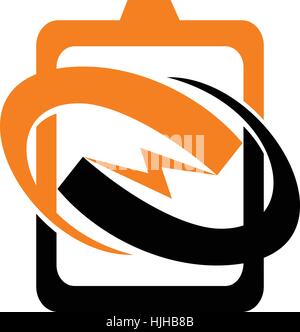 Bolt Strom Center Infinity Stock Vektor