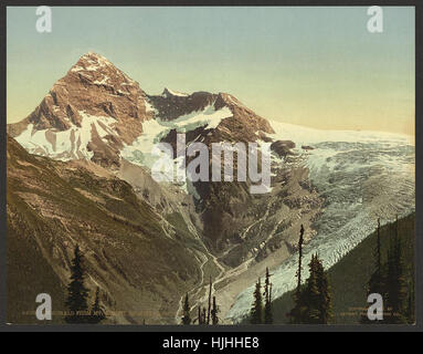 Sir Donald aus Mt. Abbott, Selkirk Mountains - Photochrom XIXth Jahrhundert Stockfoto