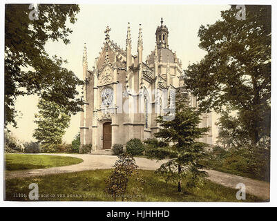 St.-Michaels Abtei in Farnborough, England - Photochrom XIXth Jahrhundert Stockfoto